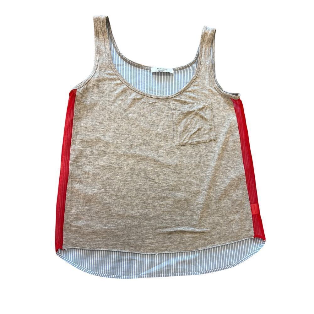 BAILEY 44 Mixed Texture Tank Top Shirt Women size S 402-C257